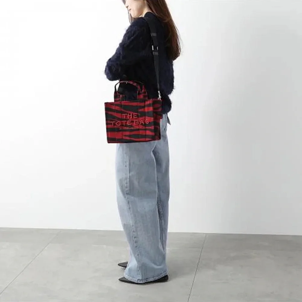 Marc Jacobs The Small Canvas Tote - Siren/Black Zebra Print - Picture 5 of 6